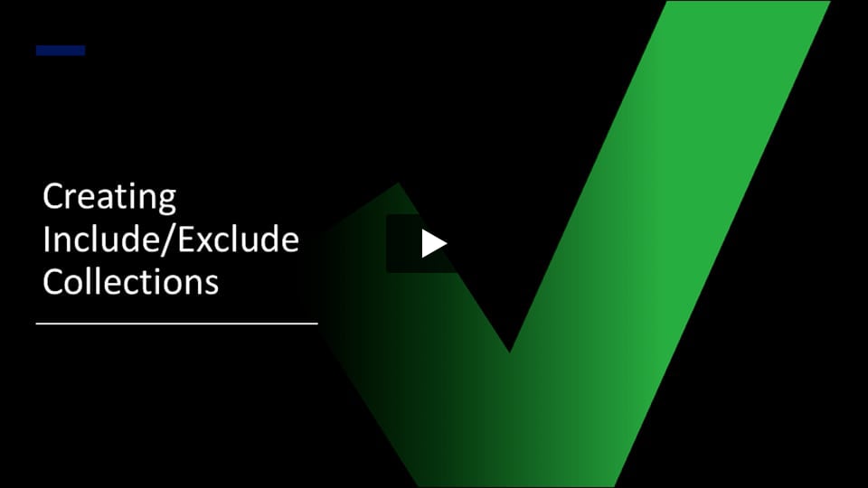 Learn how to Create Include/Exclude Collections - Server Academy